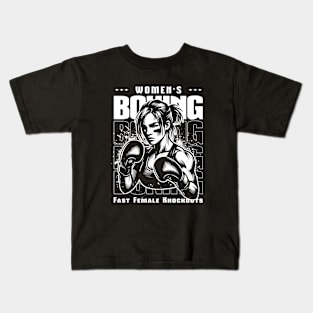 Boxing Girl Kids T-Shirt